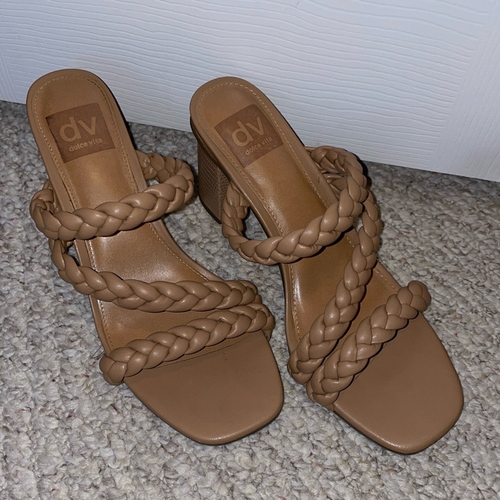 Braided Heeled Sandals